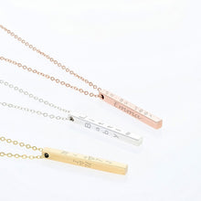 Load image into Gallery viewer, Personalized Bar Necklace