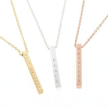 Load image into Gallery viewer, Personalized Bar Necklace