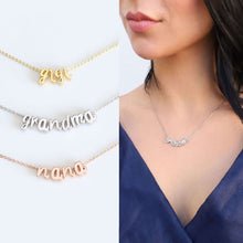 Load image into Gallery viewer, Cursive Monogram Initial Necklace