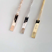 Load image into Gallery viewer, Actual Fingerprint Vertical Necklace