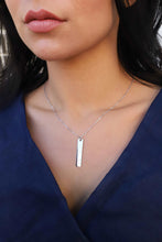 Load image into Gallery viewer, Actual Fingerprint Vertical Necklace