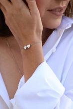 Load image into Gallery viewer, Dainty Initial Heart Bracelet, Friendships Bracelet