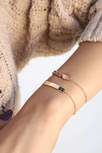 Load image into Gallery viewer, Custom Gold Bar Bracelet, Gift for Mom, Bridesmaids Gift