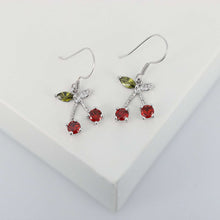 Load image into Gallery viewer, Gold Cherry Earrings