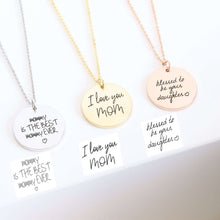Load image into Gallery viewer, Actual Handwriting Necklace, Handwriting Necklace, Custom Handwriting Jewelry