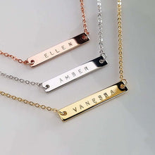 Load image into Gallery viewer, Gold Bar Necklace