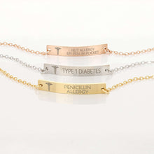 Load image into Gallery viewer, Custom Medical Alert ID Bracelet