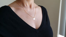 Load image into Gallery viewer, Personalized Coin Initial Necklace, Birthday Gift