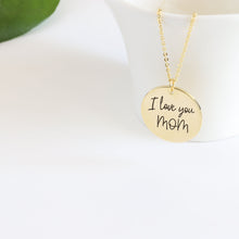 Load image into Gallery viewer, Actual Handwriting Necklace, Handwriting Necklace, Custom Handwriting Jewelry