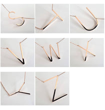 Load image into Gallery viewer, 925 Sterling Silver Sideways Large Initial Necklace