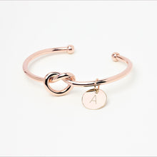 Load image into Gallery viewer, Personalized Bridesmaid Gifts, Custom Knot Bracelet