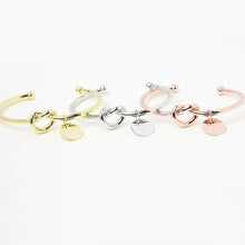 Load image into Gallery viewer, Personalized Bridesmaid Gifts, Custom Knot Bracelet