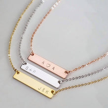 Load image into Gallery viewer, Personalized Bar Name Necklace