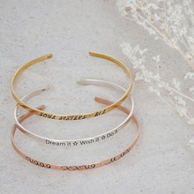 Load image into Gallery viewer, Personalized Engraved Bangle for Women
