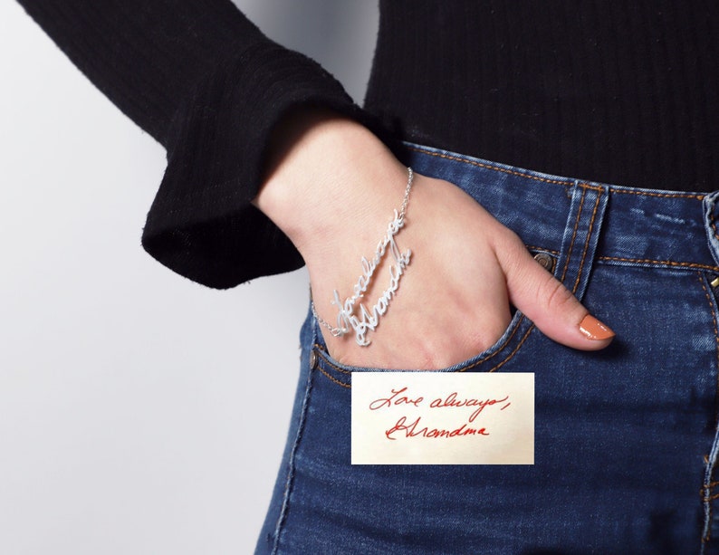 Personalized Handwriting Bracelet