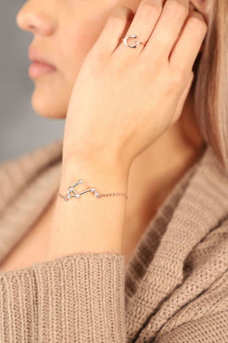 Celestial Star Zodiac Sign Bracelet for Women