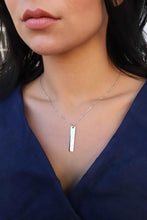 Load image into Gallery viewer, Actual Fingerprint Vertical Necklace
