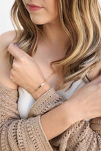 Load image into Gallery viewer, Personalized Name Bar Bracelet, Engraved Name Gold Bar Bracelet
