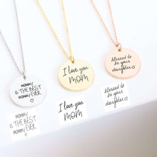 Load image into Gallery viewer, Actual Handwriting Necklace, Handwriting Necklace, Custom Handwriting Jewelry
