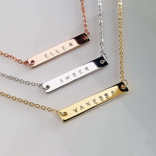 Load image into Gallery viewer, Gold Bar Necklace 
