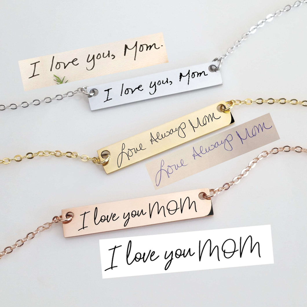 Actual Handwriting Necklace