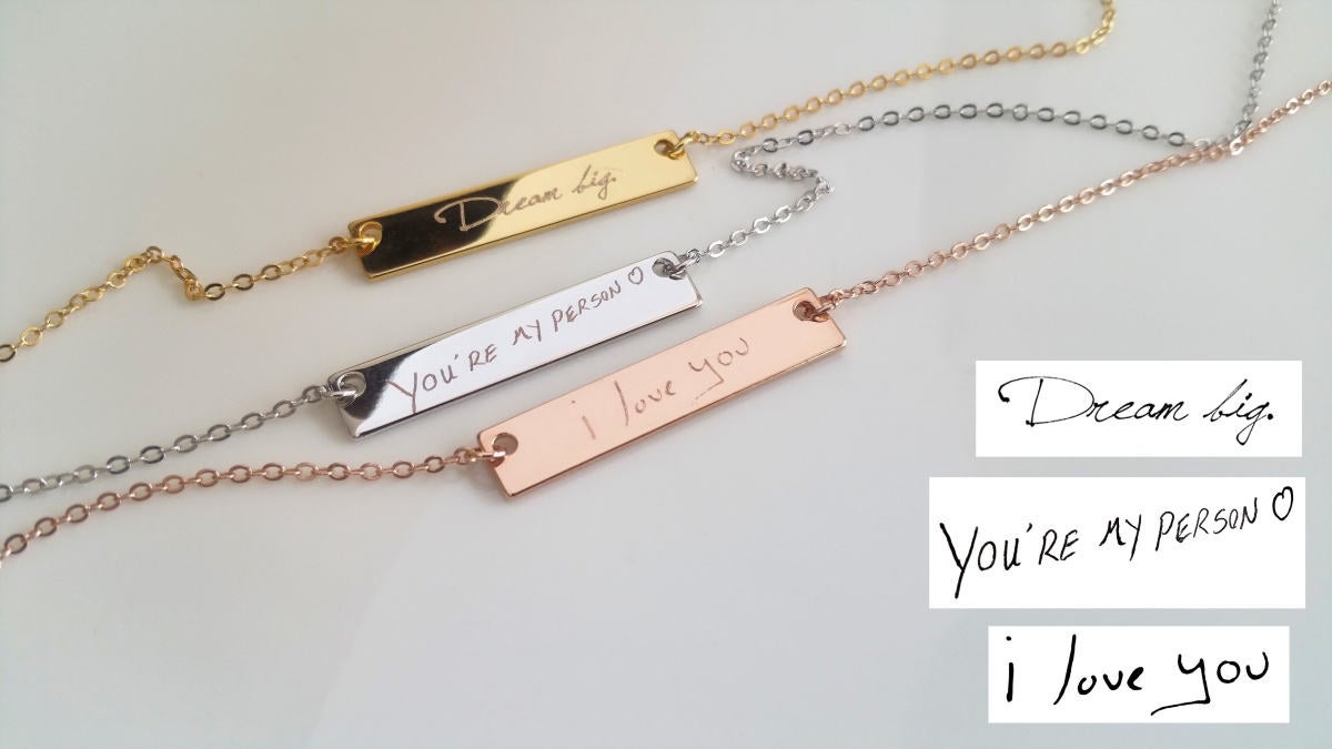 Handwriting Necklaces – Tom Design Shop